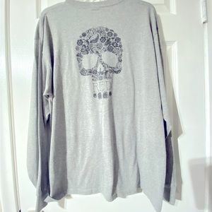 JerZees men’s Gray Heavy Weight Long sleeves tees Size XL